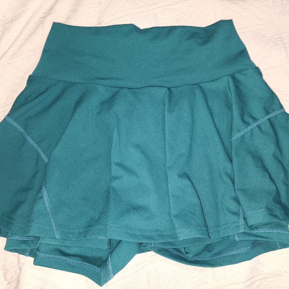 POPFLEX Teal Tworl Skirt